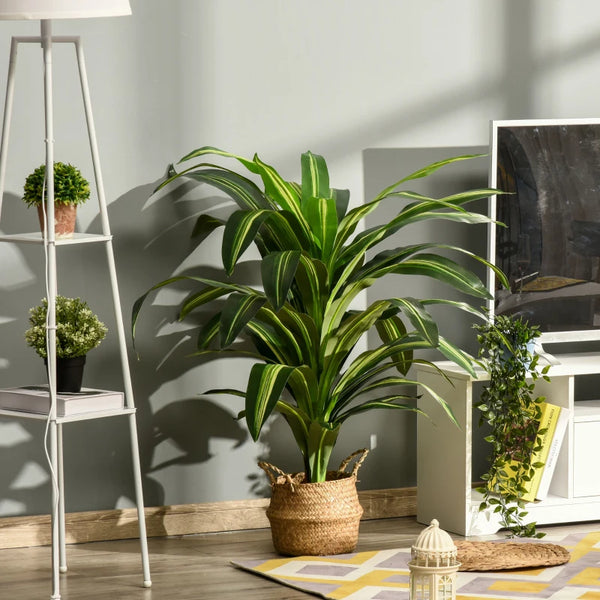 Green Artificial Dracaena Tree - Indoor/Outdoor Decor Plant