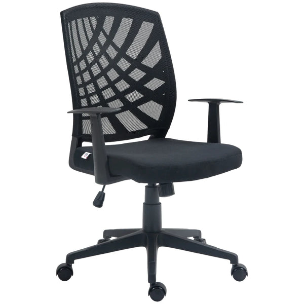 Adjustable Black Home Office Chair - 97.5-106.5cm