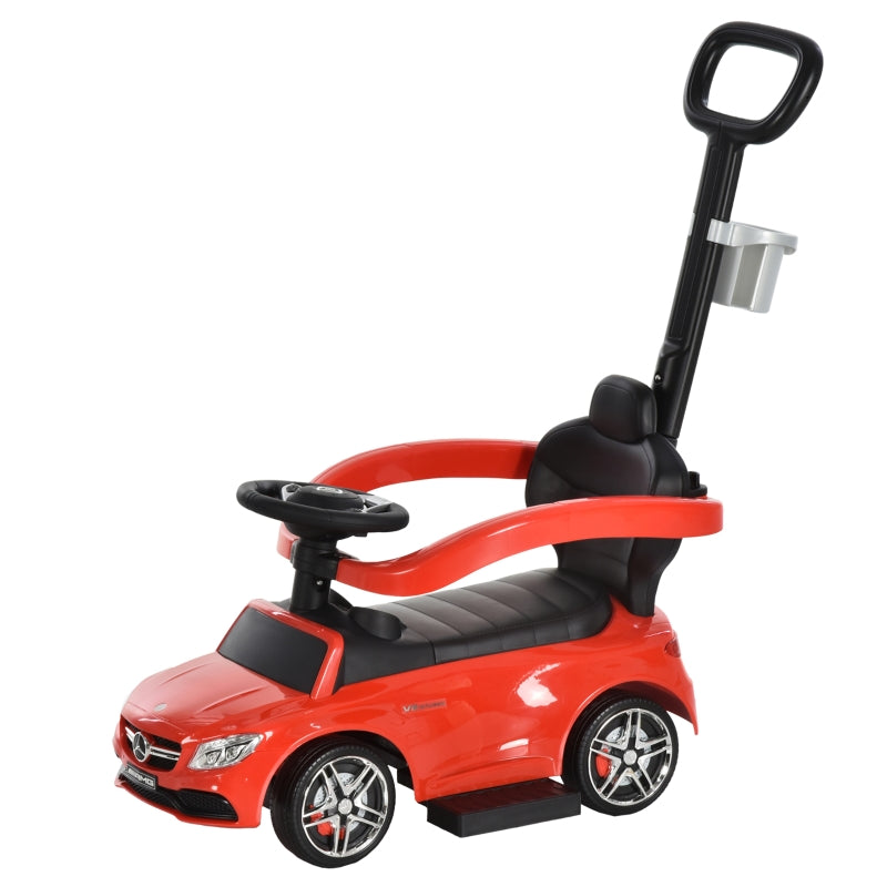 Red Mercedes-Benz Licensed Toddler Push Car Stroller