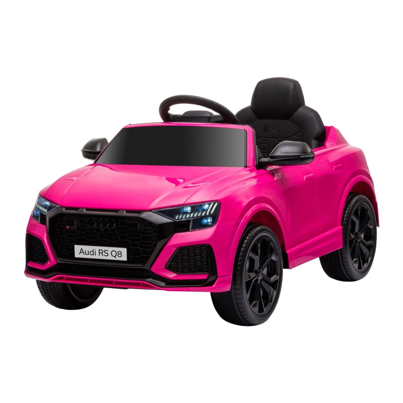 6V Pink Audi RS Q8 Kids Electric Ride-On Car with Remote Control