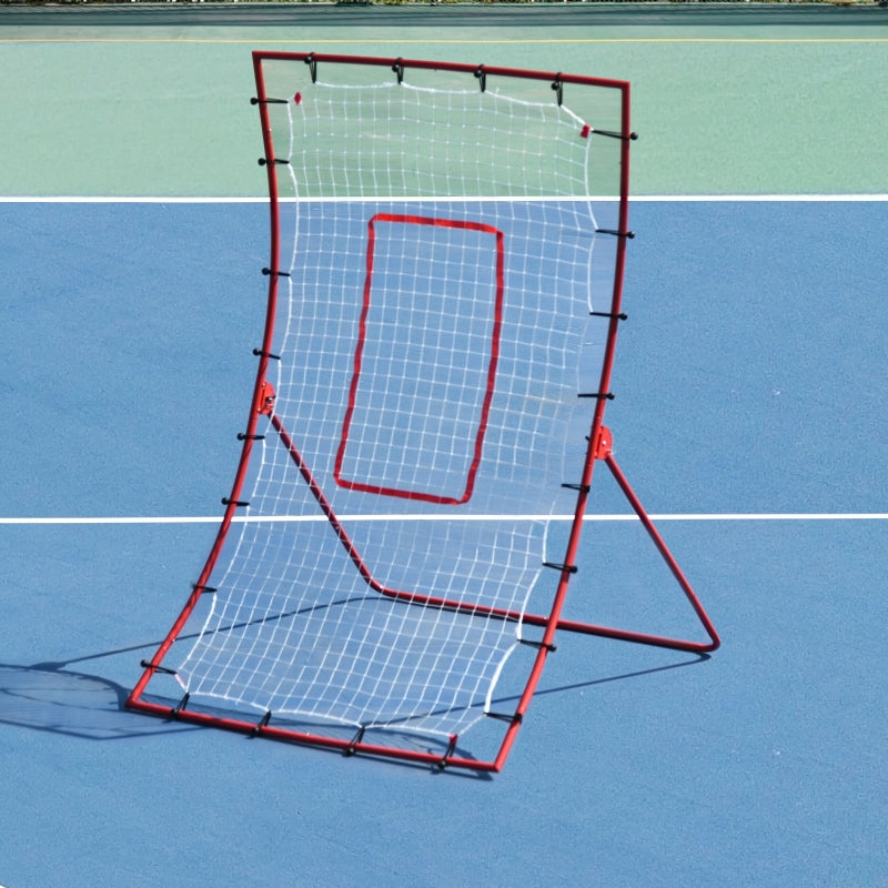 Adjustable Steel Frame Rebounder Goal - Red/White