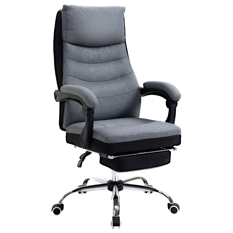 Grey Executive Office Chair with Reclining Feature