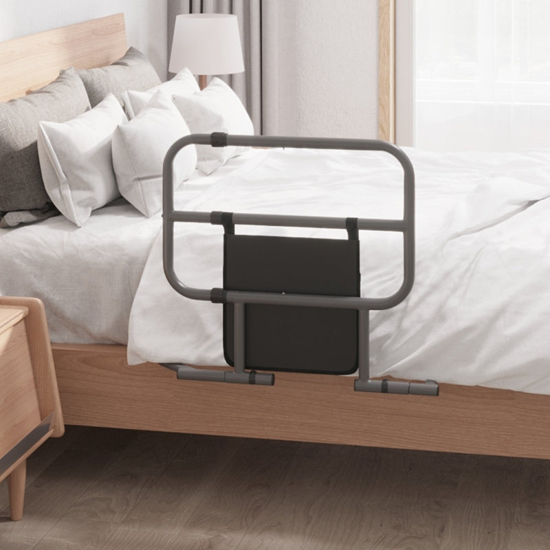 Black Folding Bed Assist Rail with Storage Pocket for Elderly and Disabled