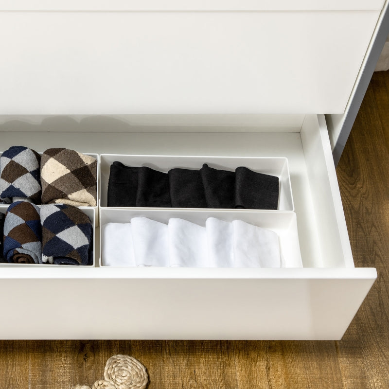 White 3-Drawer Storage Cabinet with Pine Wood Legs