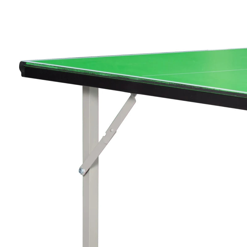 Green 182cm Folding Ping Pong Table with Net - Indoor/Outdoor Multi-Use