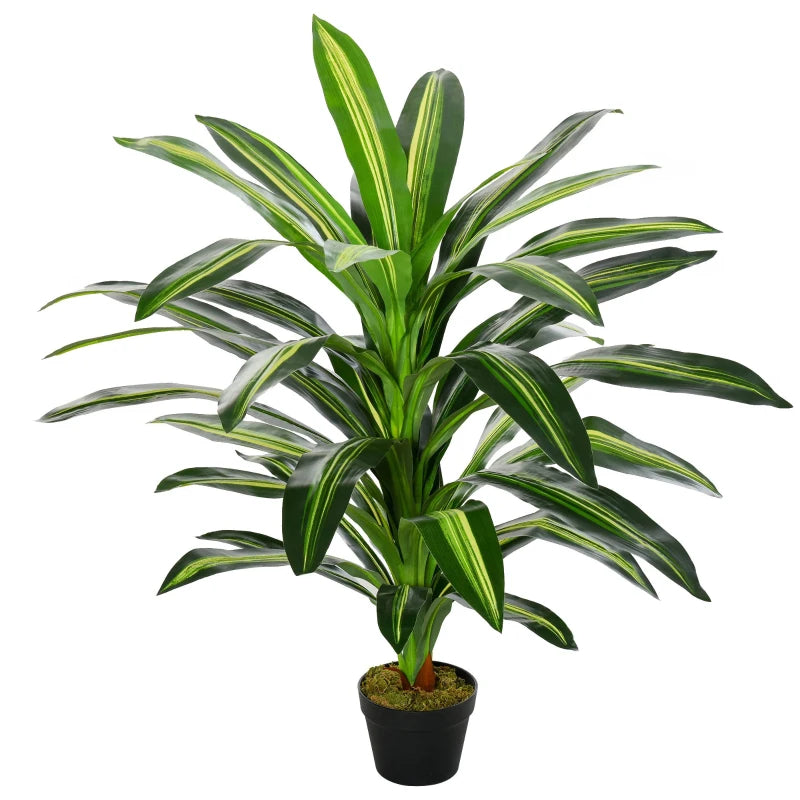 Green Artificial Dracaena Tree - Indoor/Outdoor Decor Plant