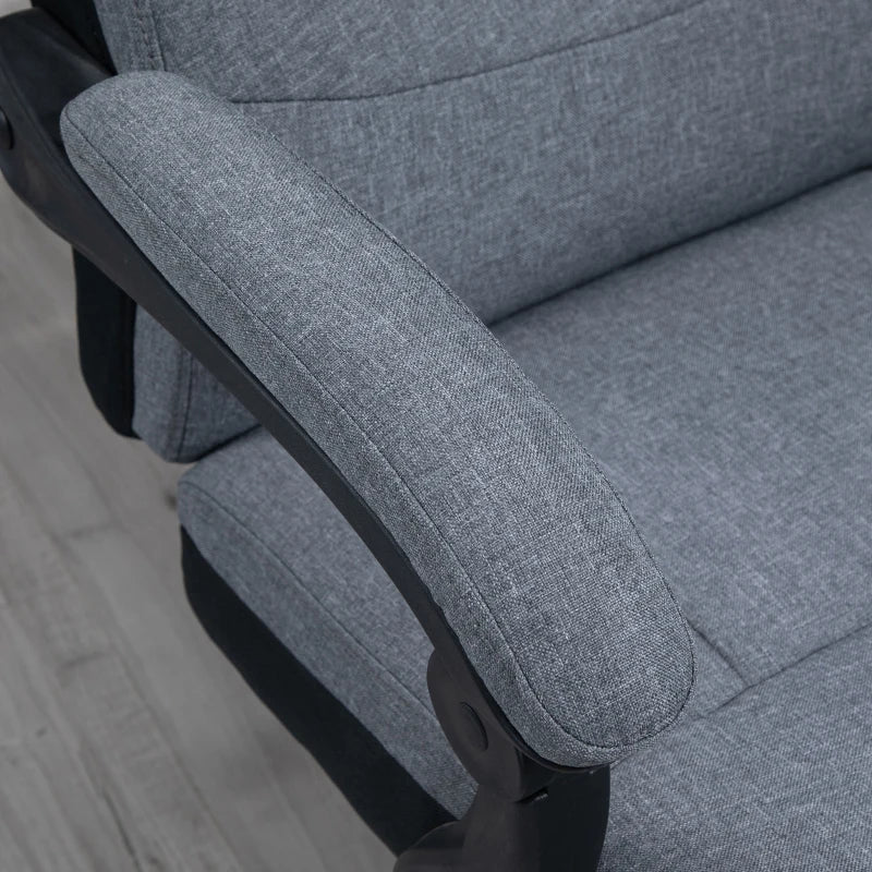 Grey Executive Office Chair with Reclining Feature