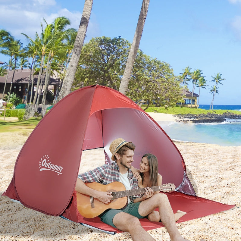 Red Portable Beach Tent