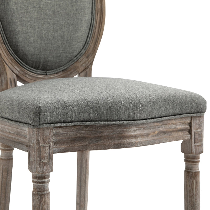 French-Style Dining Chairs Set, Vintage Traditional Design