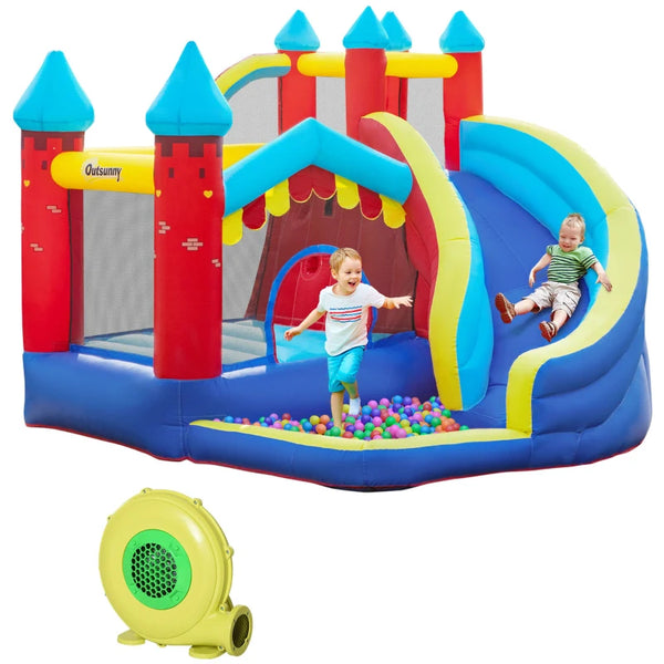 Kids 5-in-1 Inflatable Play Center - Blue