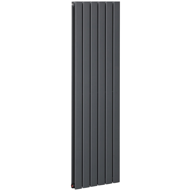 Grey Vertical Designer Radiator - 460 x 1600 mm Double Panel Water Heater