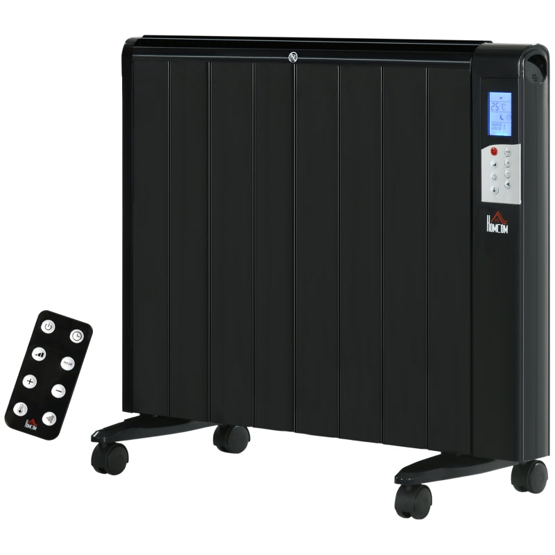 Black Convector Heater with Timer & Remote Control