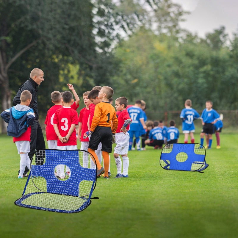 Blue Pop-Up Football Target Goal Set - 2 Pack