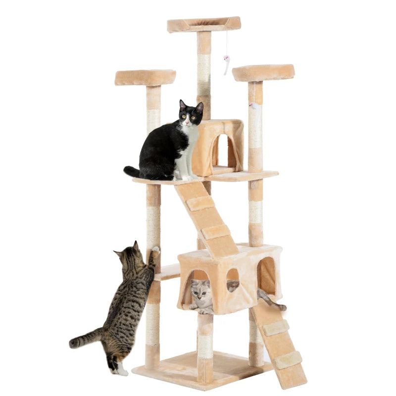 Grey Cat Tree Scratching Post