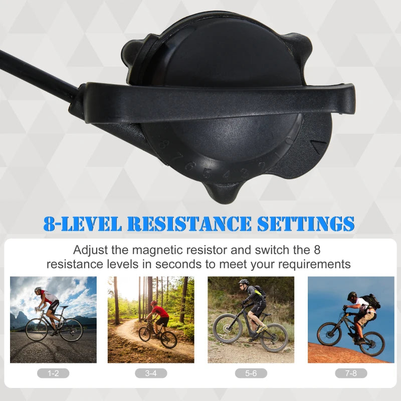 Foldable Magnetic Bike Trainer Stand - 8 Levels, for 650C-29" Wheels