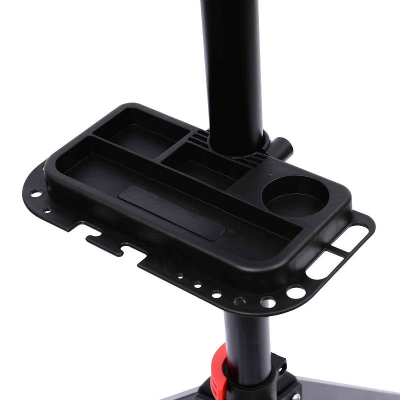 Black Folding Bike Repair Stand with Tool Tray