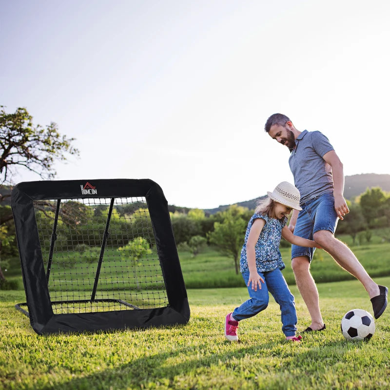 Black Adjustable Football Training Target Goal