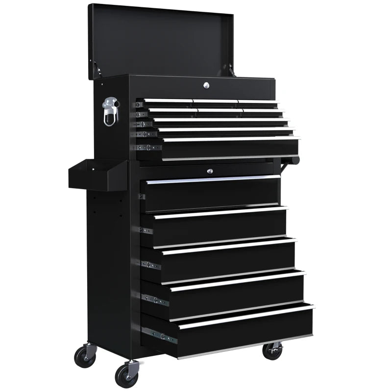 Black 19-Drawer Rolling Tool Chest