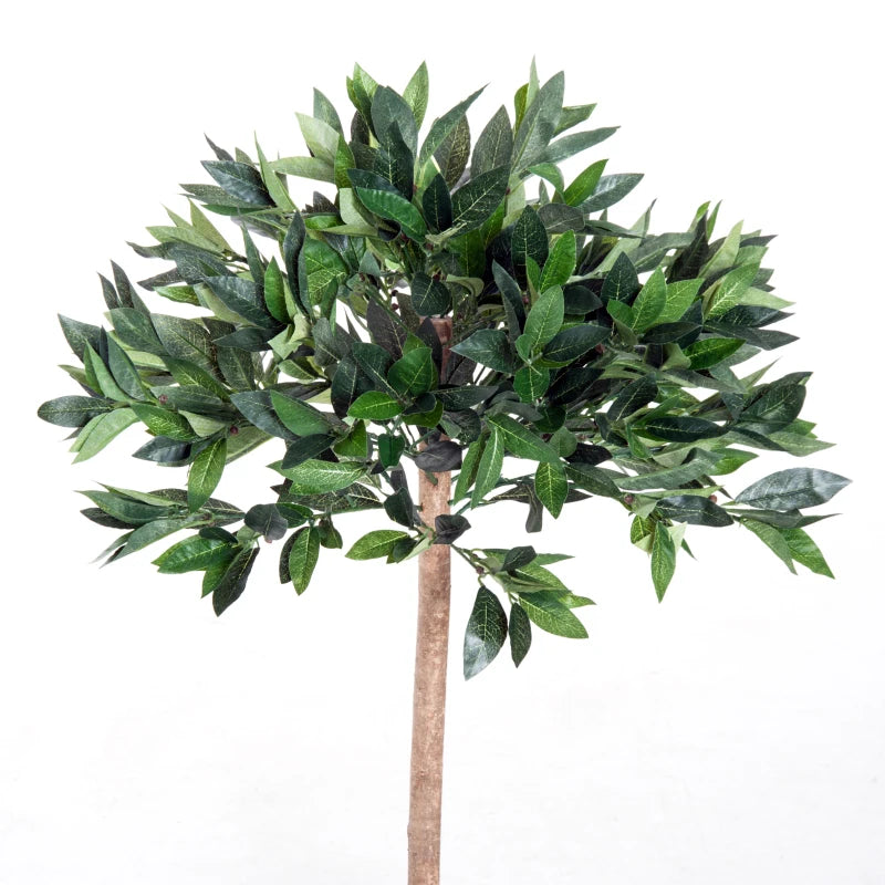 3ft Artificial Olive Tree Indoor Plant in Orange Pot - Green Home Office Decor