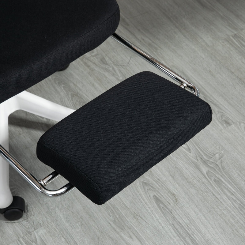 Black Ergonomic High Back Office Chair with Reclining Mesh, Headrest, Lumbar Support & Foot Rest