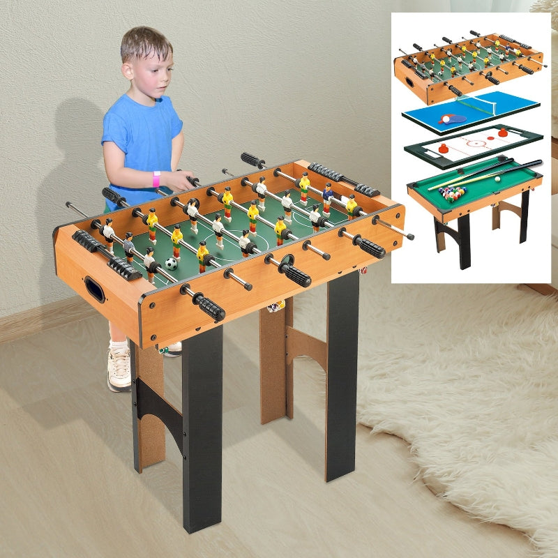 4-in-1 Multi Game Table, Compact Design, Multi-Colour, 87x43x73 cm