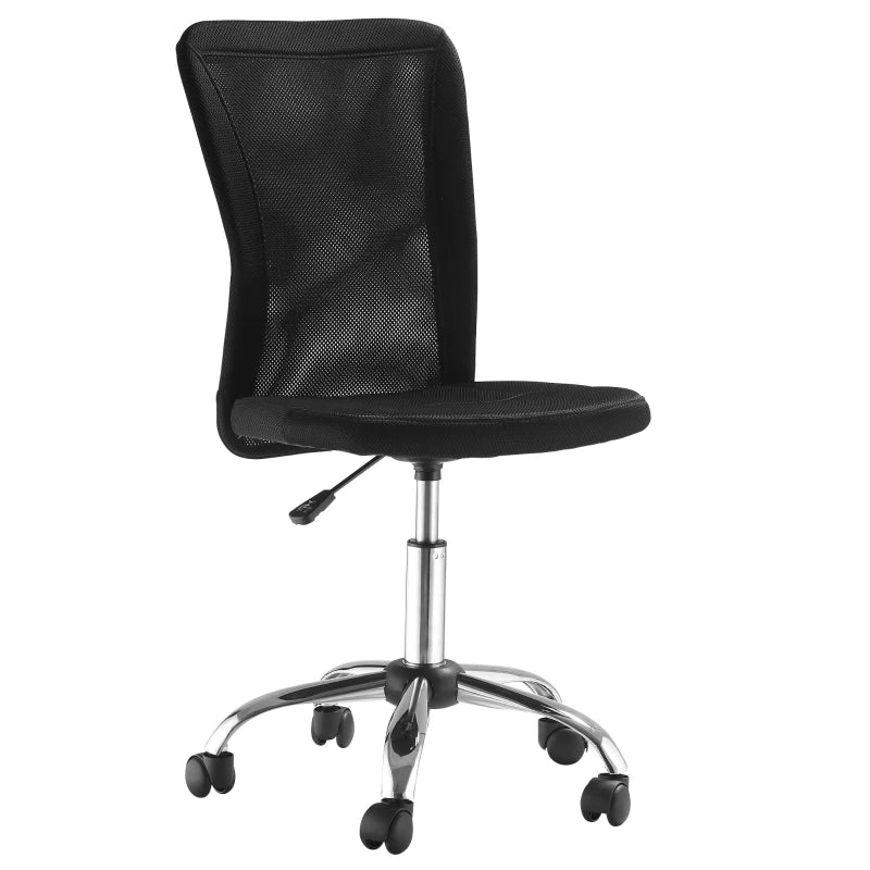 Black Mesh Back Office Swivel Chair with Wheels