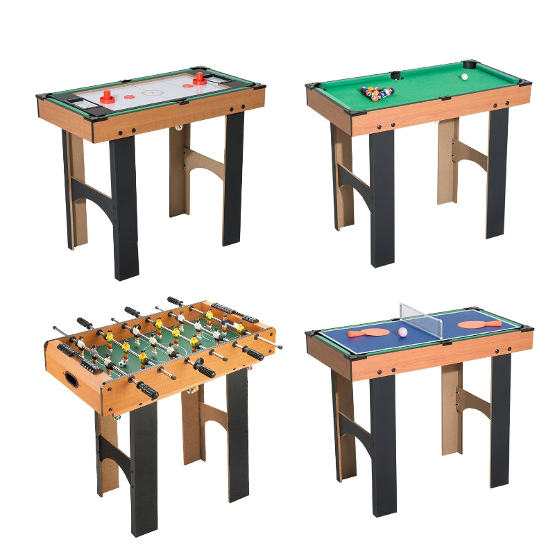 4-in-1 Multi Game Table, Compact Design, Multi-Colour, 87x43x73 cm