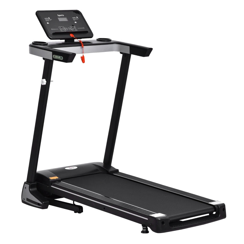 Black Folding Home Treadmill with LCD Display