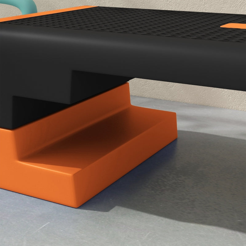 Orange Exercise Stepper - 15cm/20cm/25cm Aerobic Step Platform