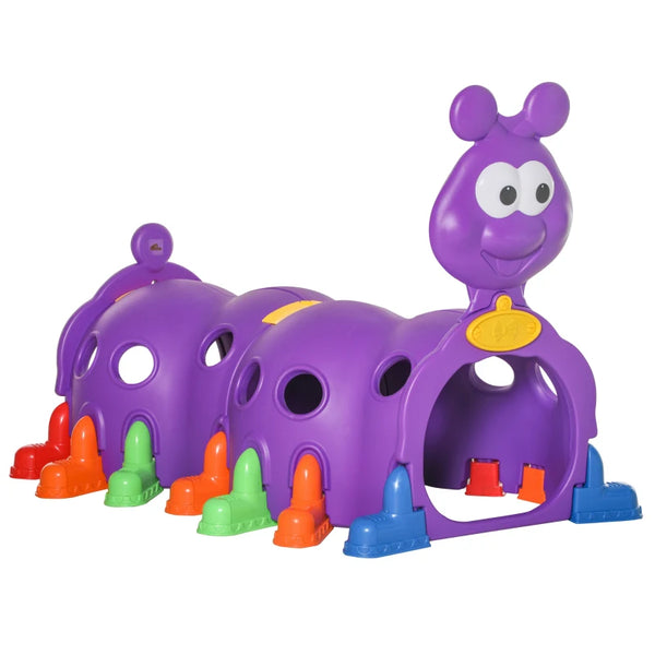 Purple Kids Caterpillar Crawling Tunnel - Ages 3-6