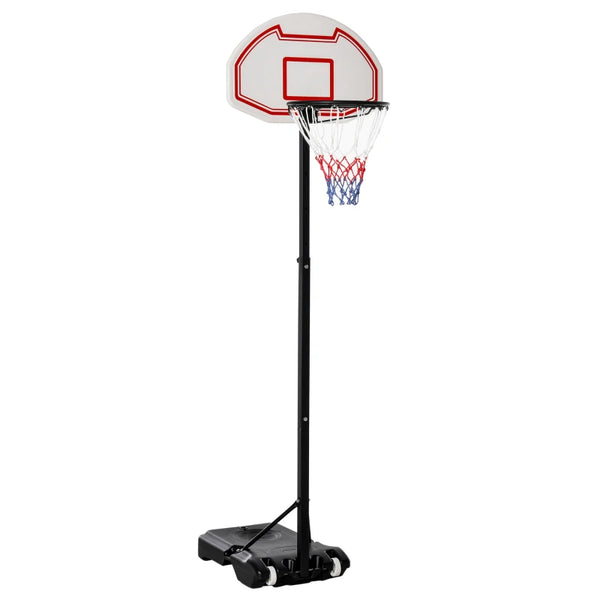 Adjustable Height Outdoor Basketball Stand - Blue Garden Hoop with Wheels