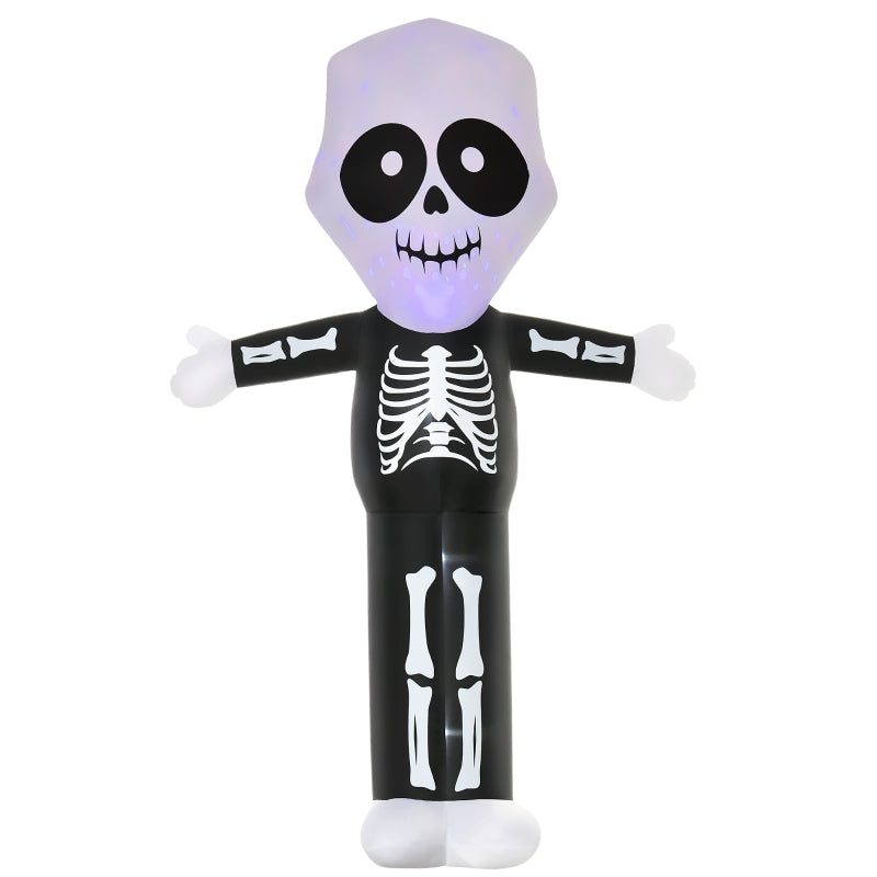 3m Halloween Inflatable Skeleton Ghost Decoration - Spooky Outdoor Light