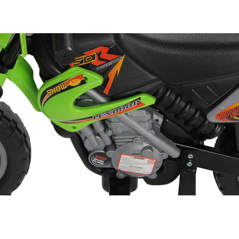 Green Kids Electric Motorbike Ride-On Toy (Ages 3-6)