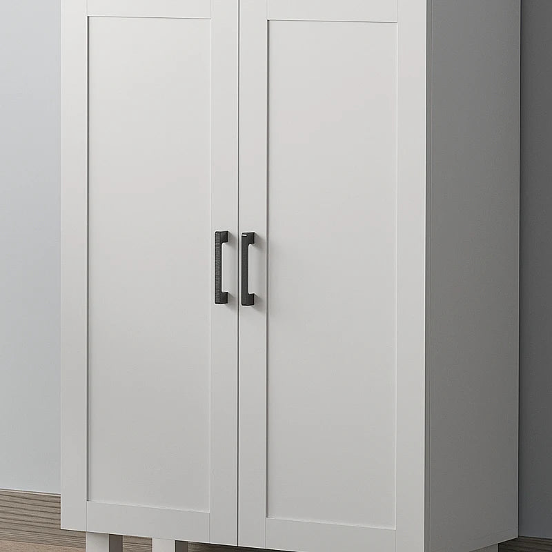 Nordic White Kitchen Storage Cabinet with Drawer and Doors