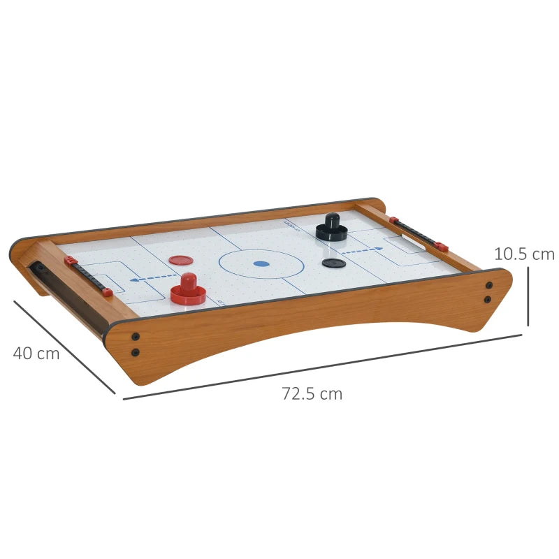 Portable 2.5FT Air Hockey Game Table - Wooden - Fun for Kids & Adults - Blue