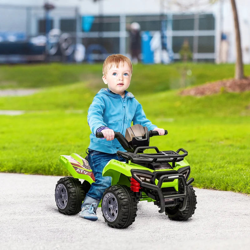 Green Kids Electric Quad Bike with Music | 18-36 Months