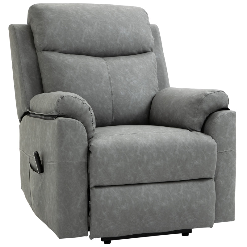 Grey Electric Power Lift Recliner Chair for Elderly with Remote Control