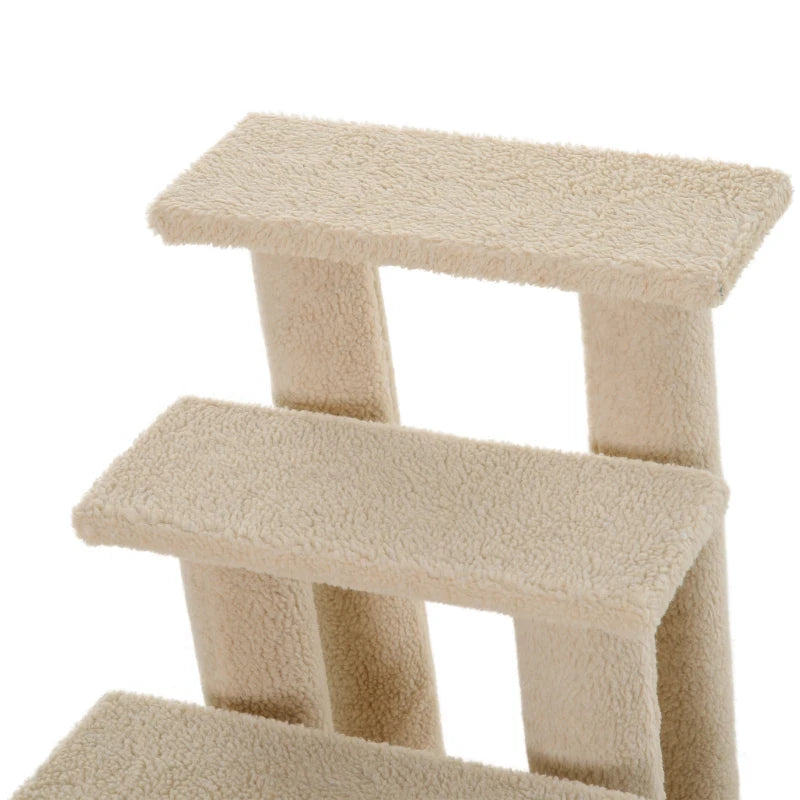 Cat Tree Ladder - Light Brown - 63.5L x 43W x 60H (cm)