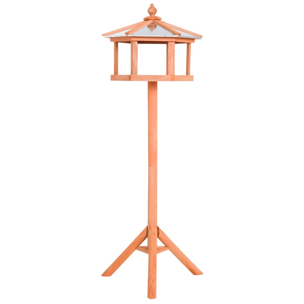 Natural Wood Bird Feeder Station - Parrot Stand