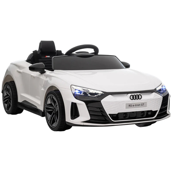 White Audi Licensed 12V Kids Electric Ride-On Car with Remote Control