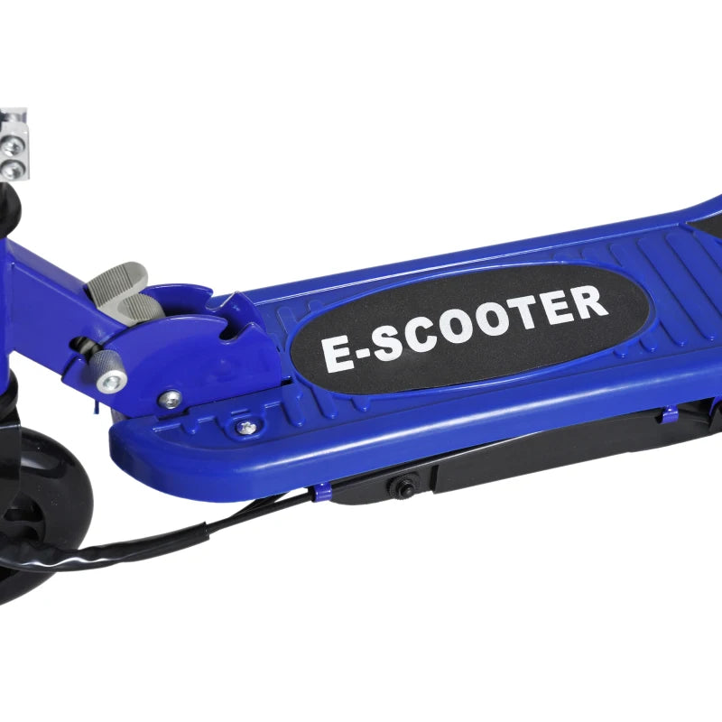 Blue/Black Folding Electric Kids Scooter for Ages 7-14