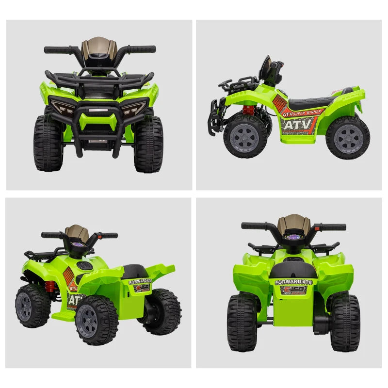 Green Kids Electric Quad Bike with Music | 18-36 Months