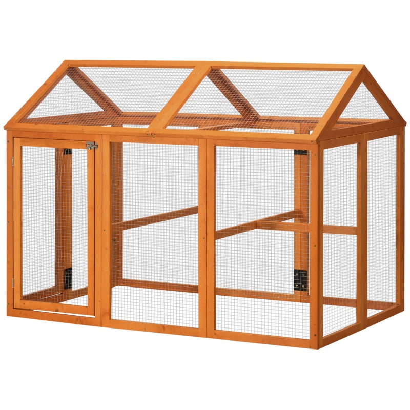 Wooden Chicken Run & Coop Combo - Large, Wood Effect