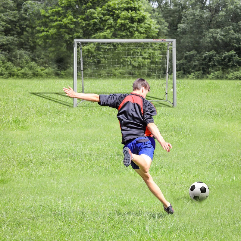 6ft x 2ft Football Goal Net - Green, Ground Stakes Included