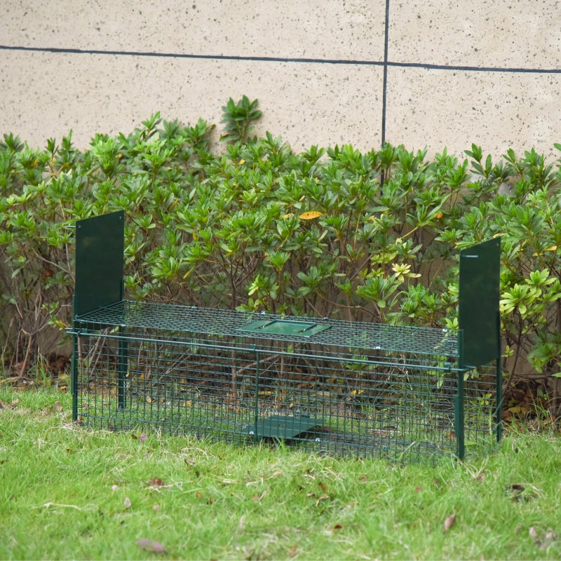 Dark Green Small Animal Live Trap - Rat, Mice, Mink, Rabbit, Raccoon, Squirrel