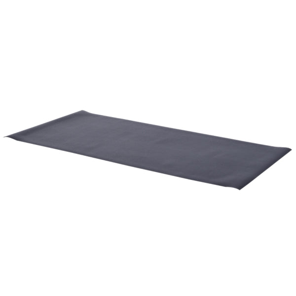 Black Exercise Equipment Mat 200x100cm - Non-slip Gym Floor Protector