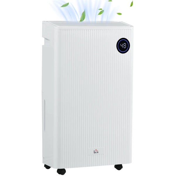 White Portable Dehumidifier with Air Purifier, UVC, Ioniser, 24H Timer, 5 Modes - 16L/Day