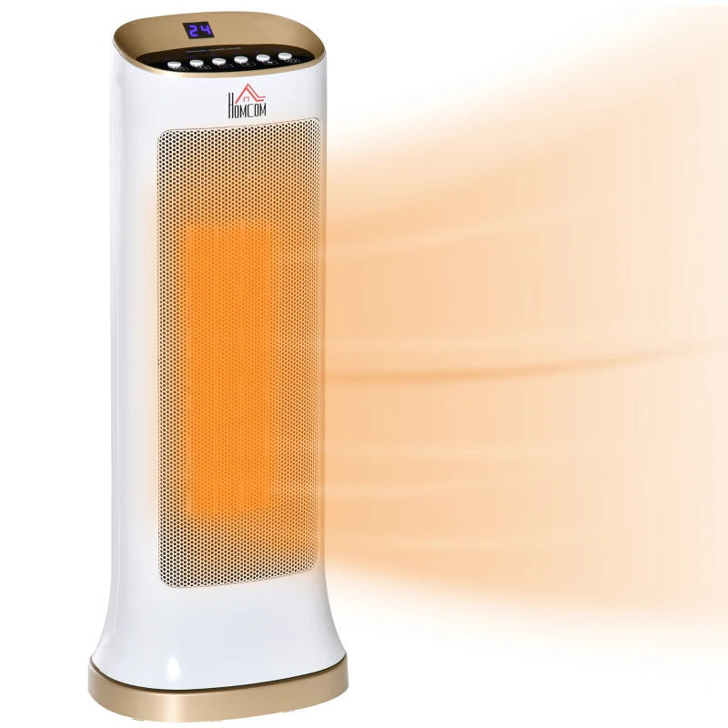 Black Ceramic Portable Electric Heater with Safety Features