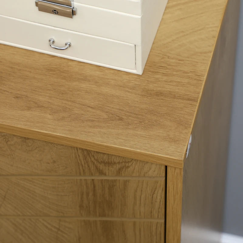 Rustic Grey Freestanding Sideboard with Inner Shelf