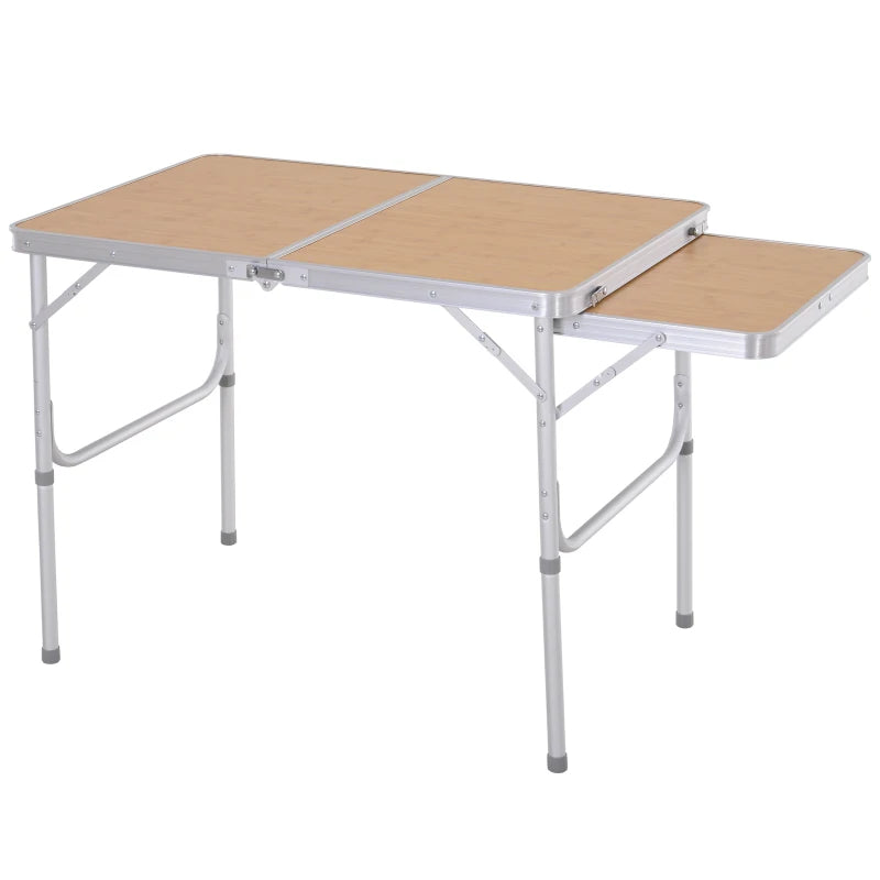 3ft Portable Aluminium Folding Picnic Table - Blue